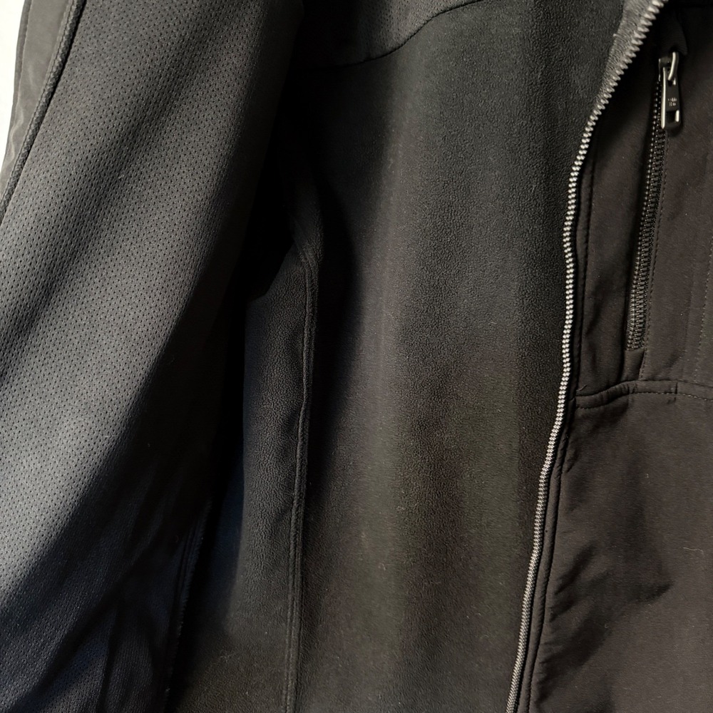 Calvin Klein Water Resistant Softshell Jacket Mens M Black Full Zip Lined - Picture 4 of 15